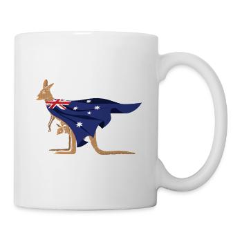 kangourou - Mug blanc - blanc - Droite