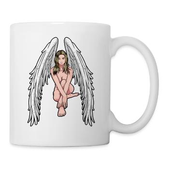 Engel Sexy Engelchen Christmas Xmas Männer - Tasse - Weiß - Rechts
