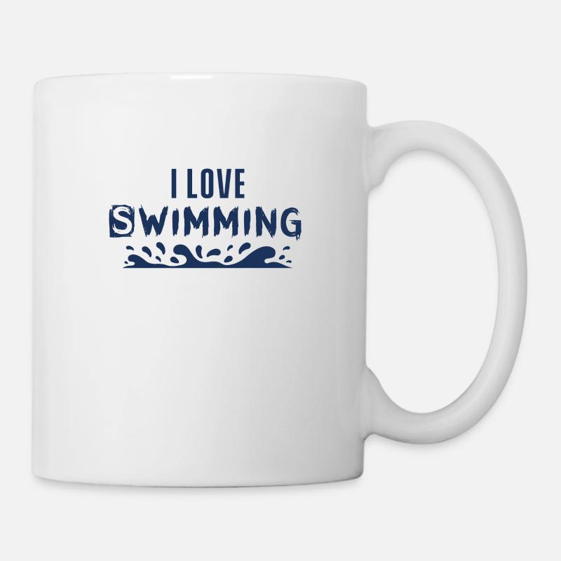 Schwimmerin - Tasse - Weiß