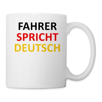 Driver speaks german - Mug - white - Right
