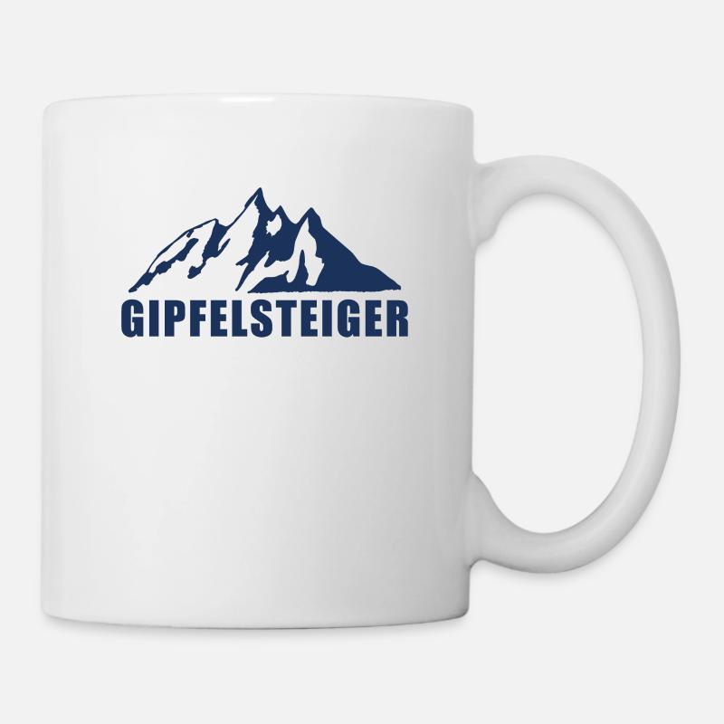 Gipfelsteiger Wandern Berg Wanderlust Wanderer - Tasse - Weiß