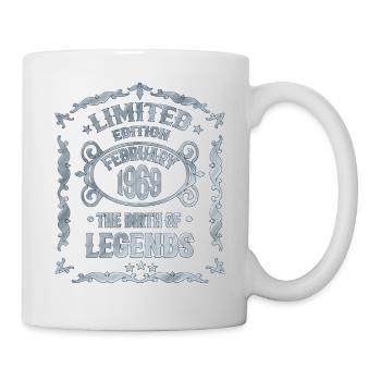 February 1969 Legends Birthday - Mug - white - Right
