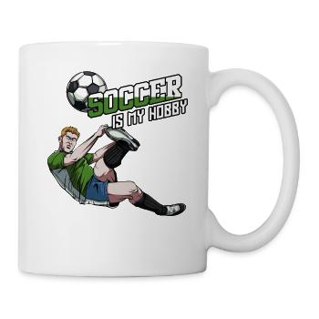 Le football est mon passe-temps | Déclaration de football - Mug blanc - blanc - Droite