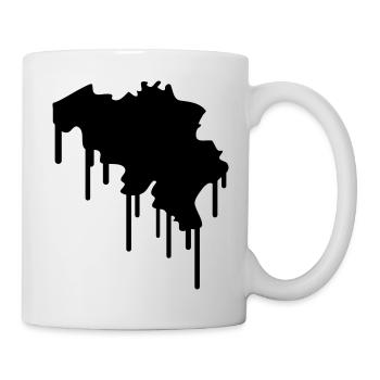 Belgium Graffiti - Mug blanc - blanc - Droite