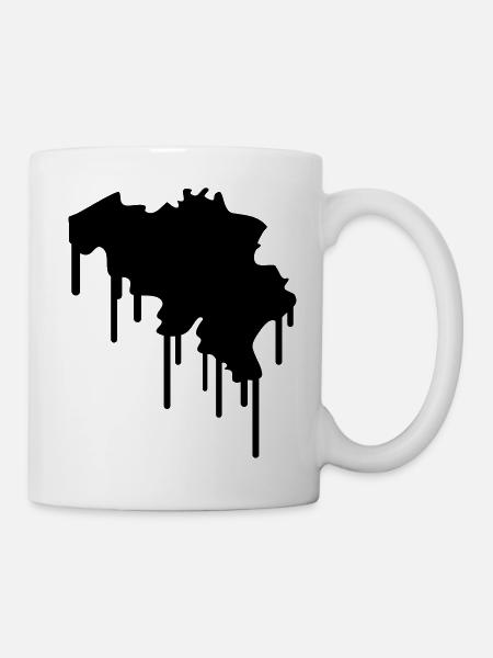 Belgium Graffiti - Mug blanc - blanc