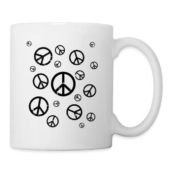 Peace Symbols Peace Freedom Festival Gift - Mug - white - Right
