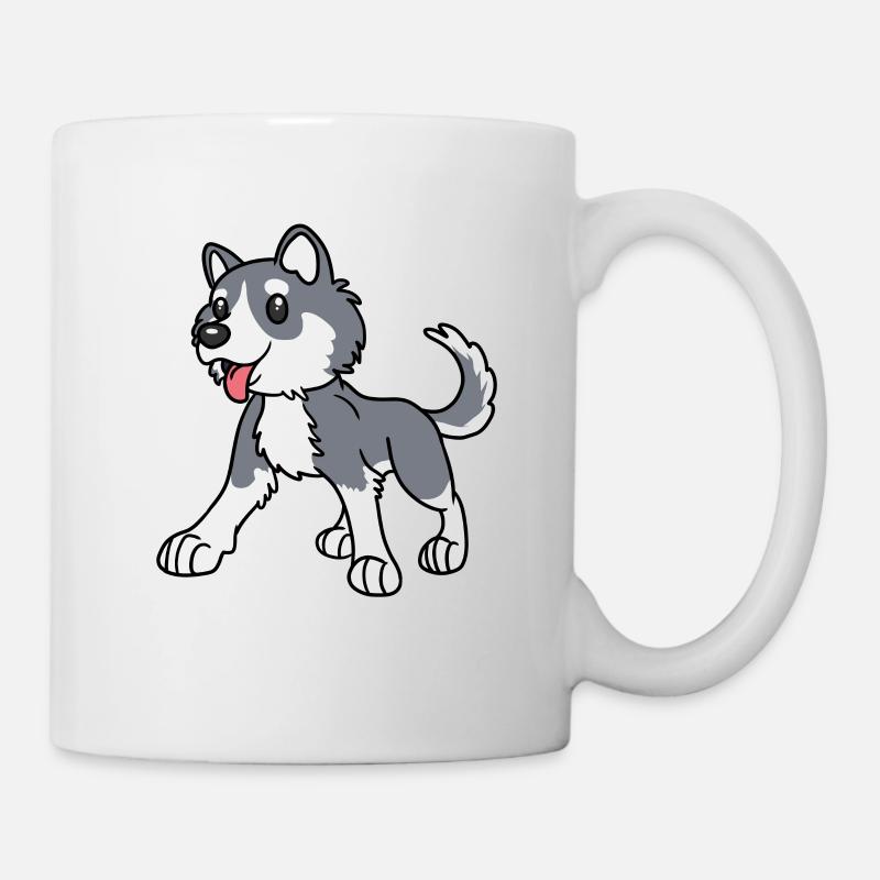 Chien husky - Mug blanc - blanc