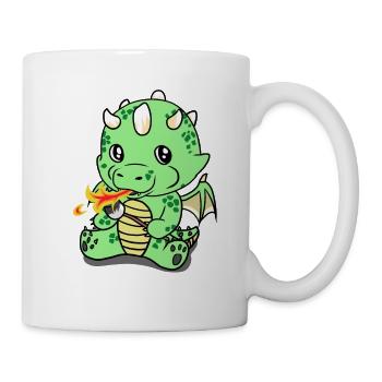 Marshmallow Dragon - Mug blanc - blanc - Droite