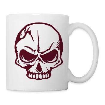 death head halloween skull skull - Mug - white - Right