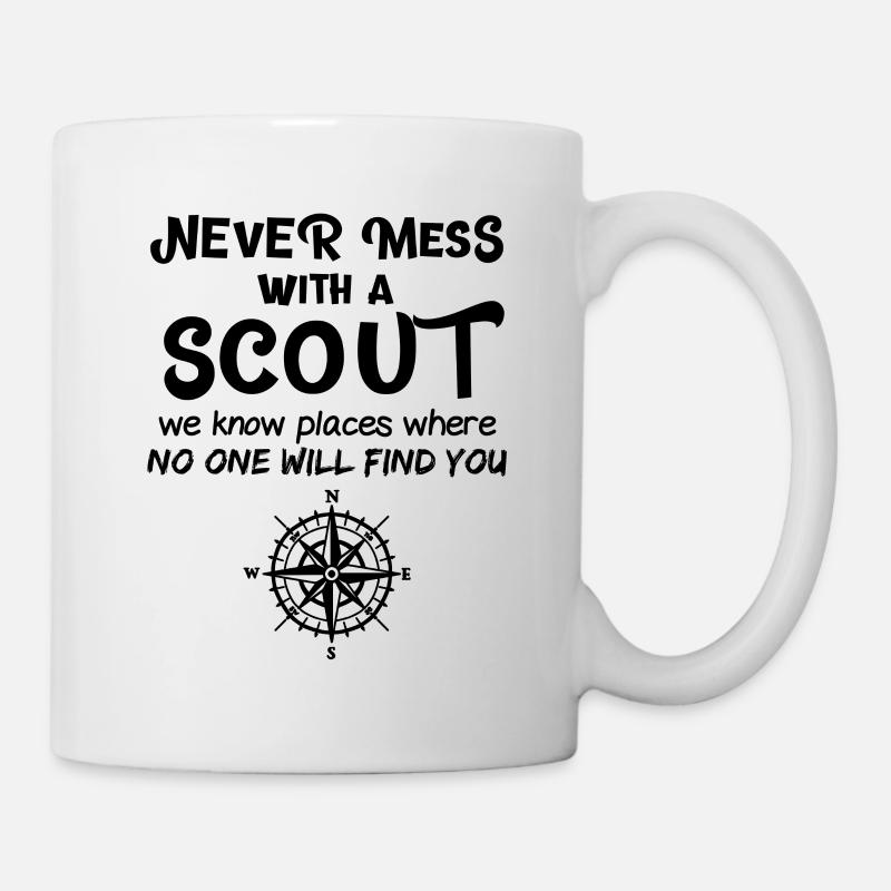 Pfadfinder Lustiger Spruch - Tasse - Weiß