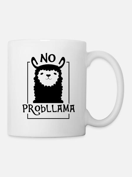 No Probllama - Tasse - Weiß