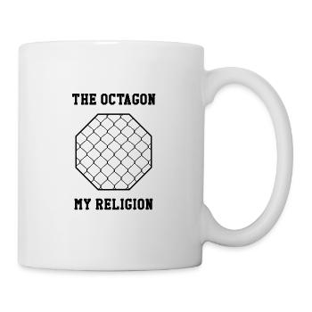 Octagon my religion MMA Mixed Martial Arts Gym BJJ - Mug - white - Right