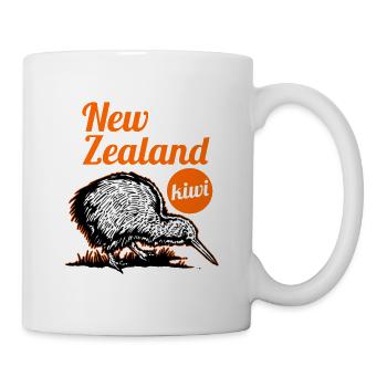 New Zealand Kiwi Animal Giftidea - Mug - white - Right