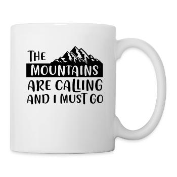 Montagnes Alpes Sommets - Mug blanc - blanc - Droite