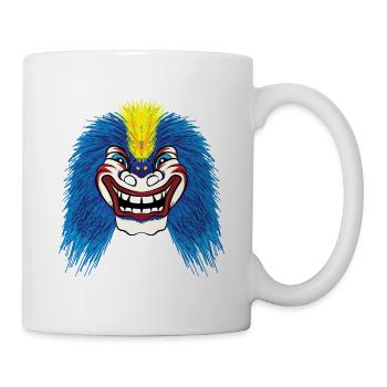 Waggis Maske Basler Fasnacht Morgenstreich Basel - Tasse - Weiß - Rechts