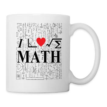 i love math - Mug - white - Right