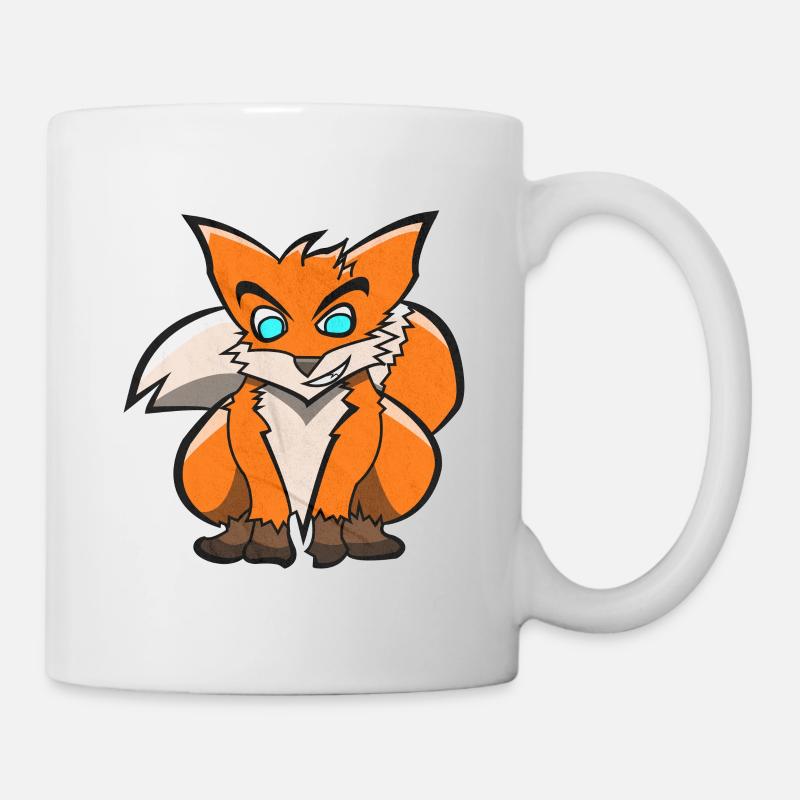 Cool fox cartoon - Mug - white