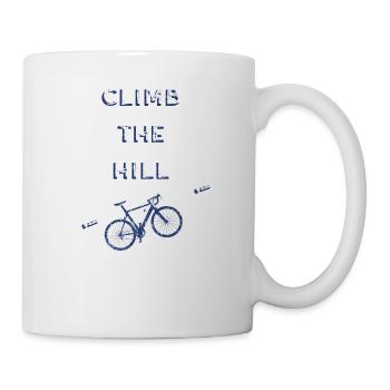 Vélo de route vélo cadeau cycliste sur route tour de montagne - Mug blanc - blanc - Droite