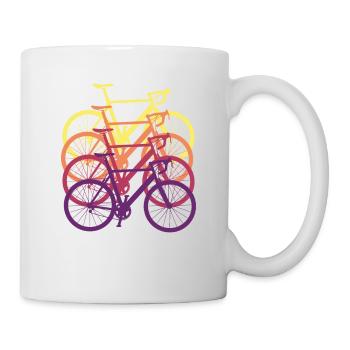 Vélo de course vélo cycliste cadeau course - Mug blanc - blanc - Droite