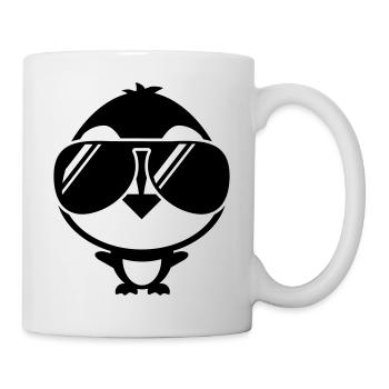 pinguin_shades_wq1 - Tasse - Weiß - Rechts