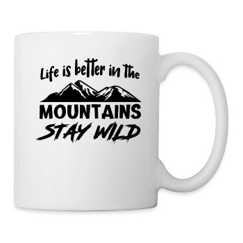 Berge Gebirge - Tasse - Weiß - Rechts