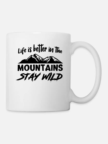 Montagnes Montagnes - Mug blanc - blanc
