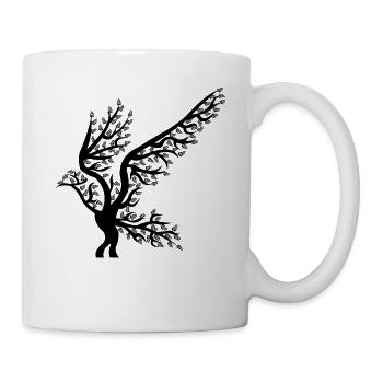 Bird Tree T-Shirt Birds Nature Forest Lover - Mug - white - Right