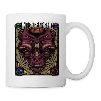 Course intergalactique | Cadeau étranger extraterrestre - Mug blanc - blanc - Droite