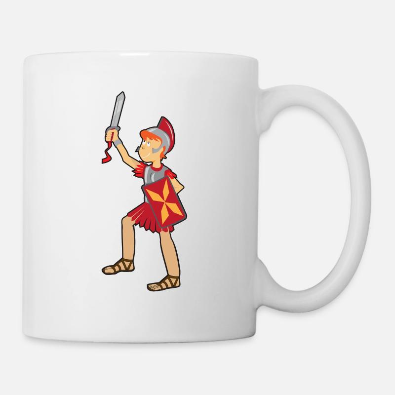 Enfant romain légionnaire Roemerfest Sparta Centurio ROM - Mug blanc - blanc