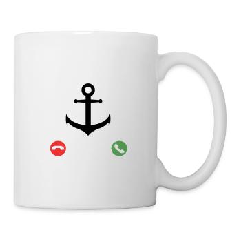Mon bateau appelle - Tshirt drôle - Mug blanc - blanc - Droite