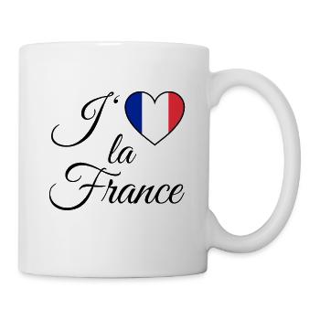 J'aime la France I love France love France - Mug - white - Right
