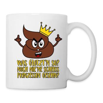 Shit Princess Crown Stinky finger shit - Mug - white - Right
