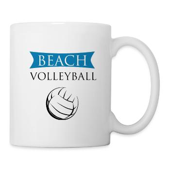 Beach volley - Mug blanc - blanc - Droite