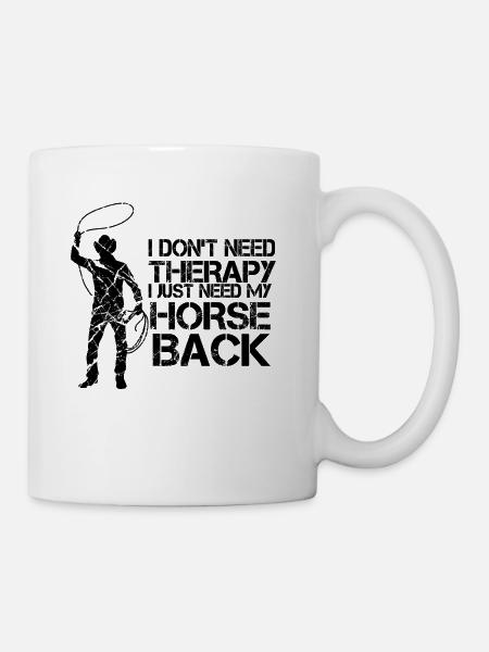 Pferde Reiten Pony Pferdereiten Reiterin Horseback - Tasse - Weiß