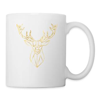 Golden deer gift idea - Mug - white - Right