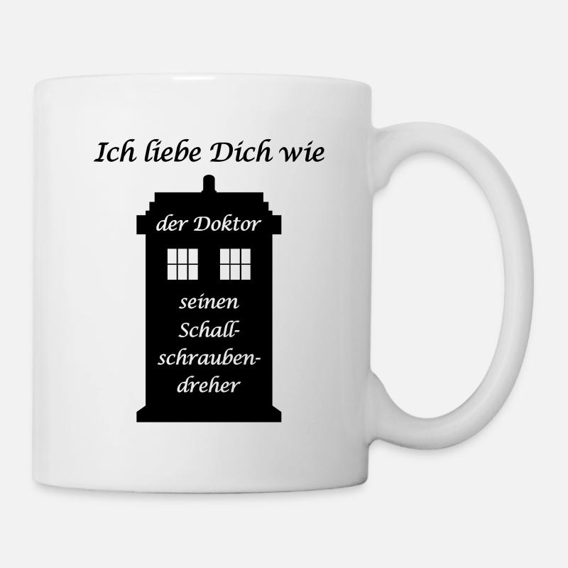 Doktor Schallschraubendreher Valentinstag Geschenk - Tasse - Weiß