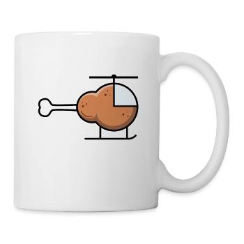 Idée cadeau pour un club de poulet hélicoptère - Mug blanc - blanc - Droite