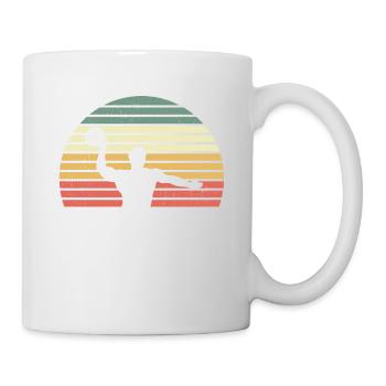 Wasserball Wasserpolo Vintage Retro Sport Geschenk - Tasse - Weiß - Rechts
