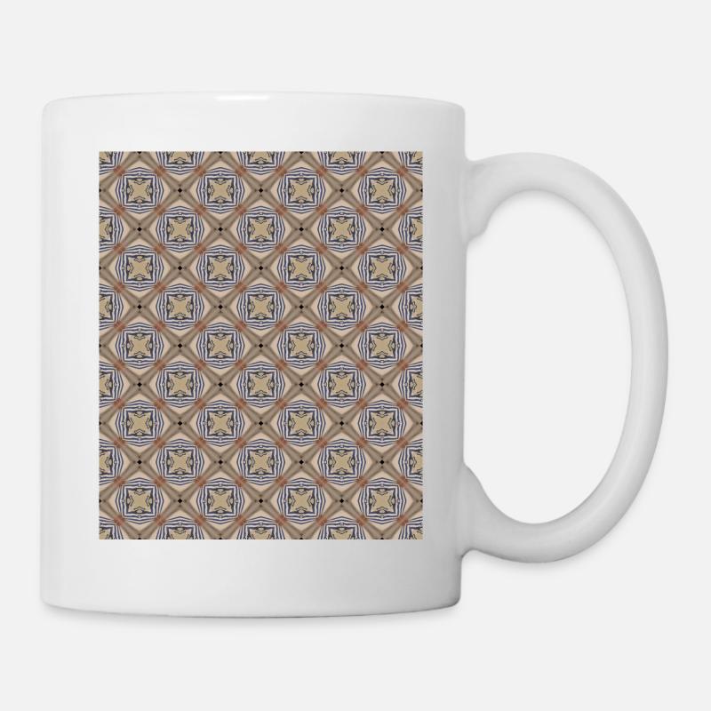 colorful pattern geometric - Mug - white
