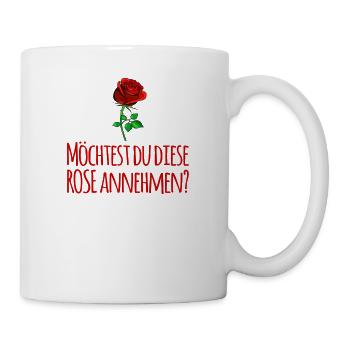 Rose Bachelor Spruch lustig - Tasse - Weiß - Rechts