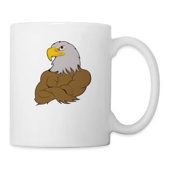 Adler - Tasse - Weiß - Rechts