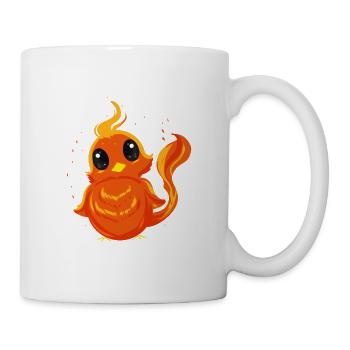 "CUTE PHOENIX" ~ Cute phoenix chick - Mug - white - Right