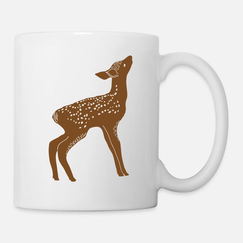 Cerf - Mug blanc - blanc