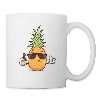 Ananas Frais - Mug blanc - blanc - Droite