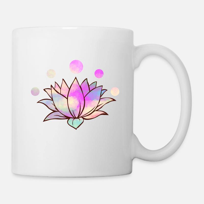 Lotus Yoga Tshirt - Mug blanc - blanc