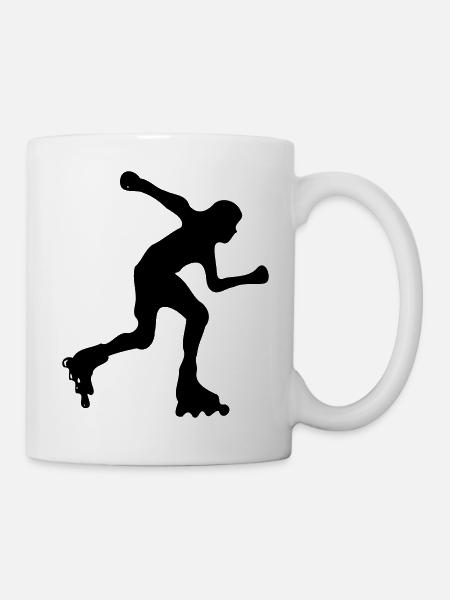 inlineskating - Mug blanc - blanc