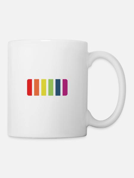 battery love wins - Tasse - Weiß