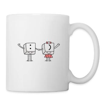 Smile clavier - Mug blanc - blanc - Droite