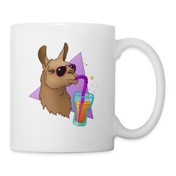 Lama Drink - Alpaka Lama Trendsetter Geschenk - Tasse - Weiß - Rechts