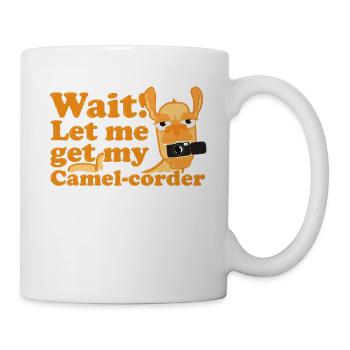 Kamel Kamera Filmen Wortspiel Lustig Geschenk - Tasse - Weiß - Rechts